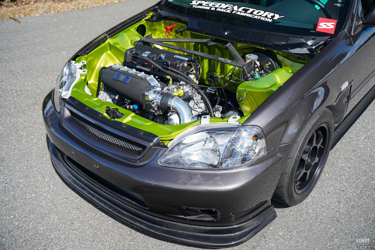 Mannys K24 Rotrex Charged 500BHP EK Hatch – 6TWO1