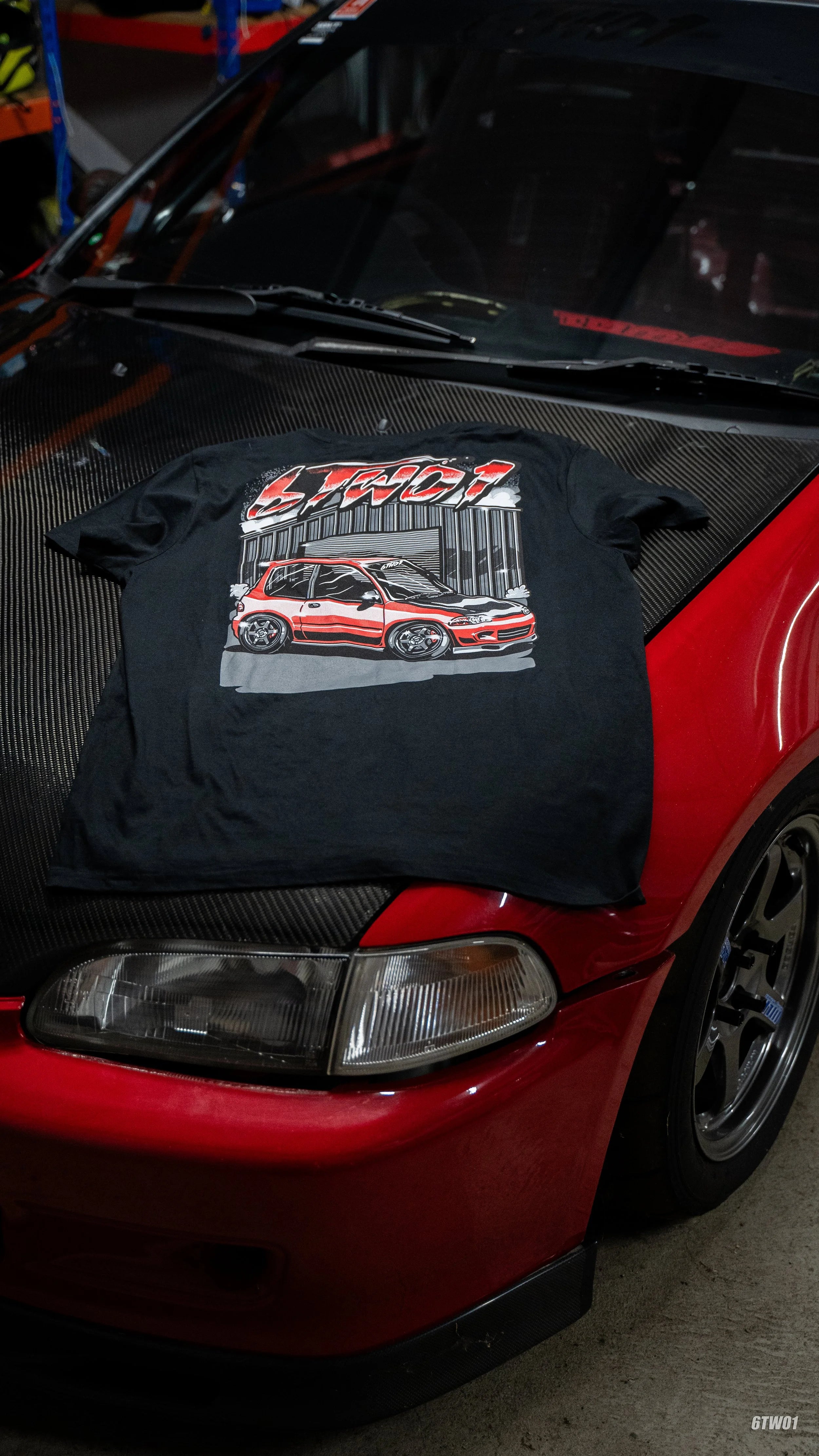 Civic EG6 T Shirt BLACK