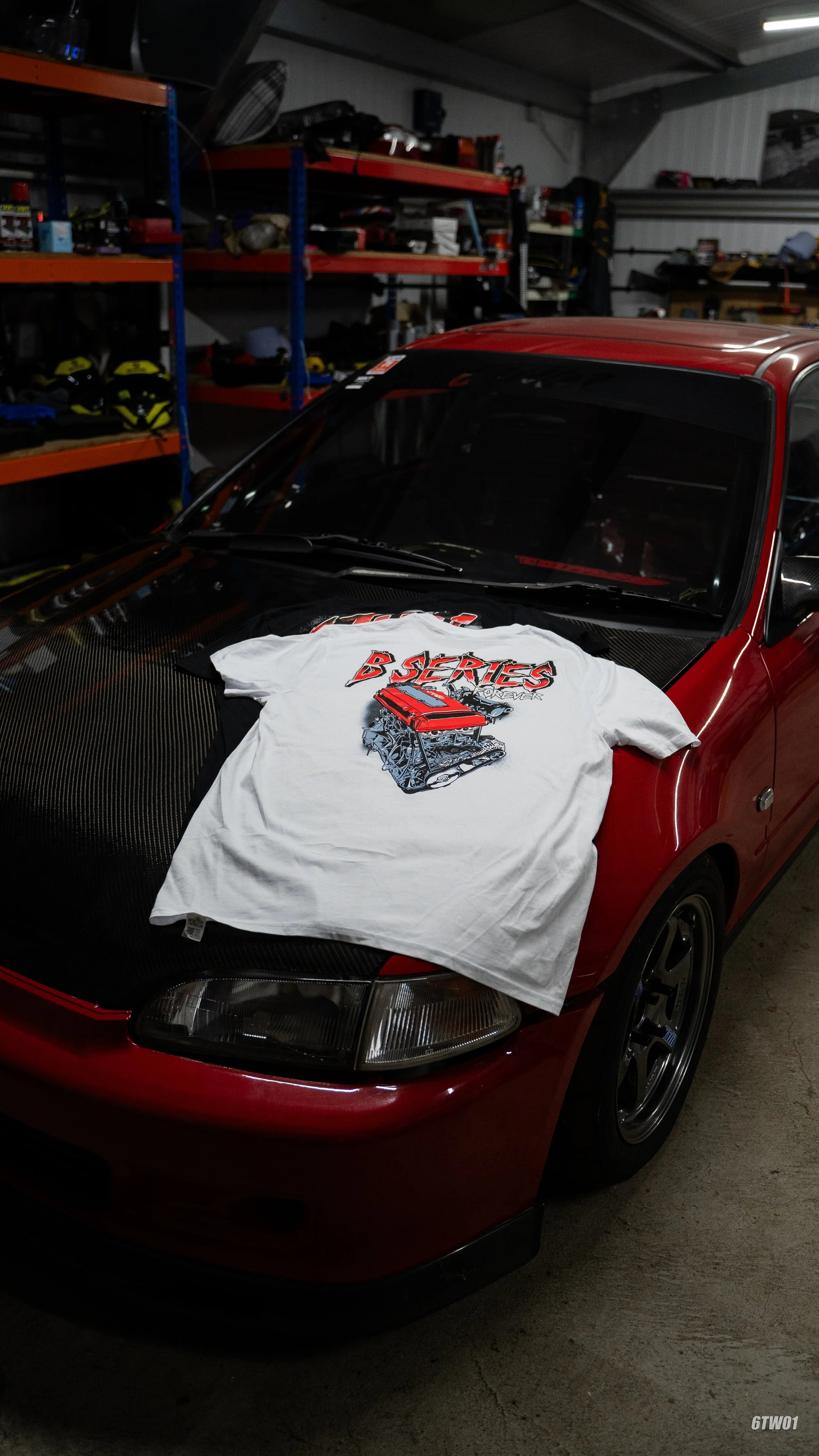 B SERIES FOREVER T Shirt WHITE Honda B Series T-Shirt | JDM Car Enthusiast Clothing | 6TWO1